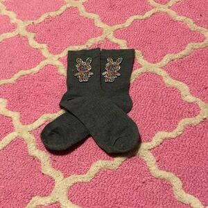 GAP Dark Gray Men's Socks with Embellishments